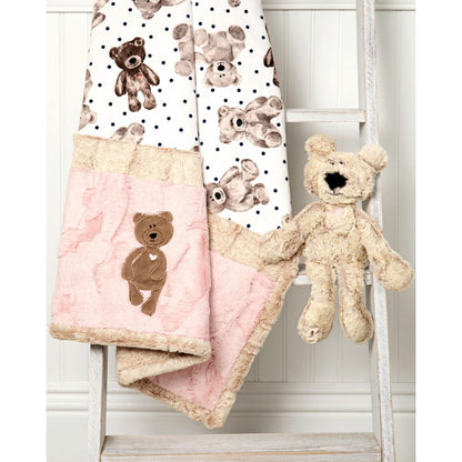 Shannon Fabrics Kimberbell Cuddle Buddies Kimberbear Quilt Kit - Animal Buddy & Blanket