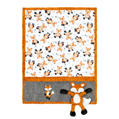 Shannon Fabrics Kimberbell Cuddle Buddies Felix the Fox Quilt Kit - Animal Buddy & Blanket