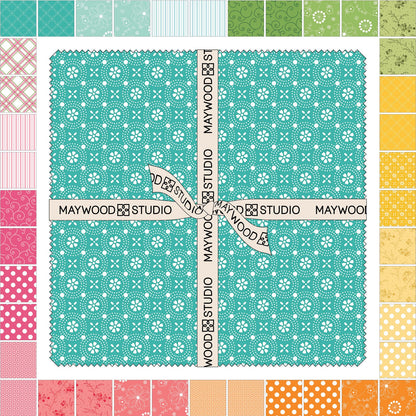 Kimberbell Full Bloom Fabric Layer Cake for Maywood Studio - 42 - 10" Quilt Fabric Squares - 21 Different Fabrics