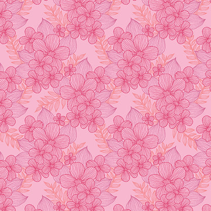 43-44" Wide LACE ROSE Floral Quilt Fabric from Judy's Bloom Collection by Eleanor Burns for Benartex - Sold by the Yard