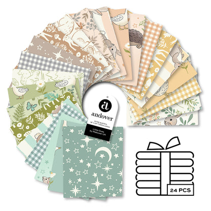 Fat Quarter Bundle Quilting Fabrics Little Ones | Andover | 24 Pieces