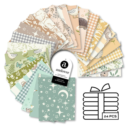 Fat Quarter Bundle Quilting Fabrics Little Ones | Andover | 24 Pieces