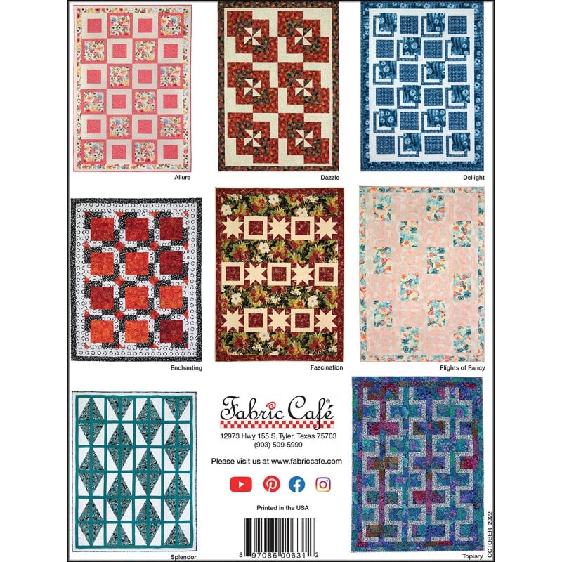 Quilt Kit - The Magic of 3-Yard Quilts Book Plus 3 Yards of Coordinating Fabric