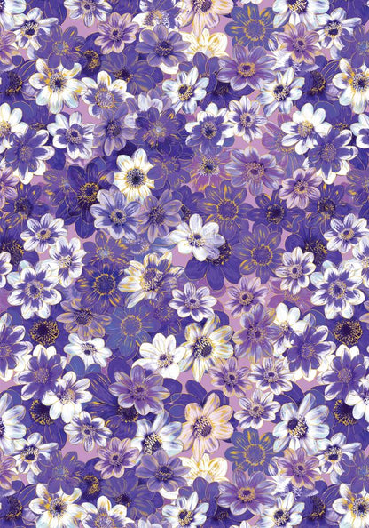 Precut Fabric Layer Cake Metallic Impressions by Kanvas Studio for Benartex Fabrics - 10" Fabric Squares