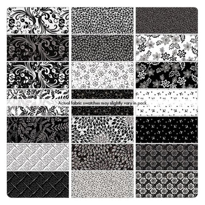 Fabric Layer Cake MIDNIGHT RHAPSODY by Kanvas Studio for Benartex - 10" Squares