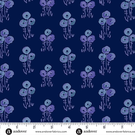 Fat Quarter Bundle Quilt Fabric | Andover Mystic Meadow Collection | 24 Pieces