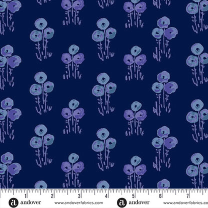 Fat Quarter Bundle Quilt Fabric | Andover Mystic Meadow Collection | 24 Pieces