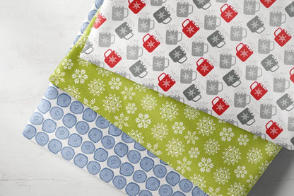 Holiday Fabric Layer Cake NORDIC CABIN by Cherry Guidry for Benartex Contempo - 10" Squares