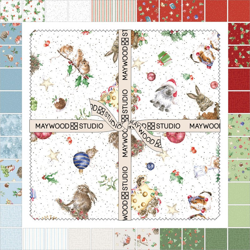 ONE SNOWY DAY By Hannah Dale for Maywood Studio - Fabric Layer Cake 42 - 10" Squares