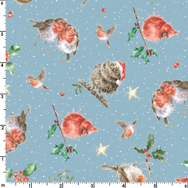 ONE SNOWY DAY By Hannah Dale for Maywood Studio - Fabric Fat Quarter Bundle - 21 Fat Quarters