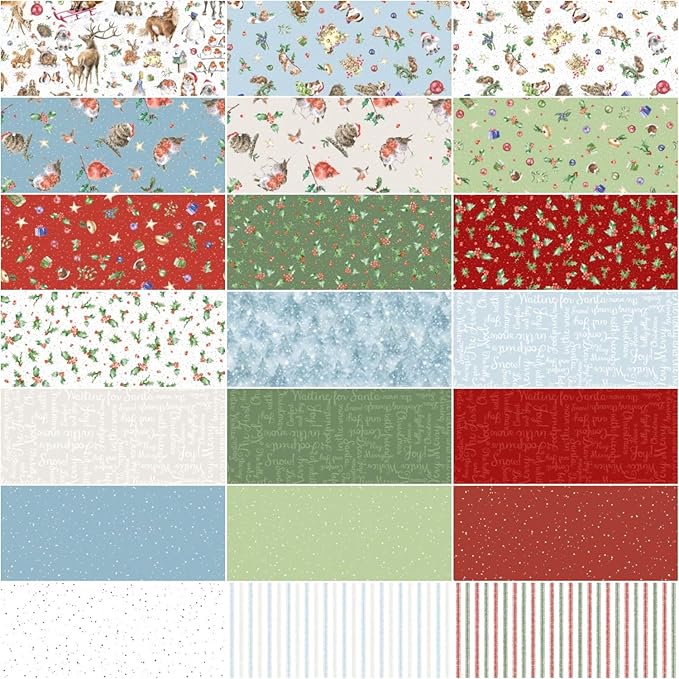 2 1/2" Fabric Design Roll - ONE SNOWY DAY by Hannah Dale of Wrendale Designs for Maywood Studio