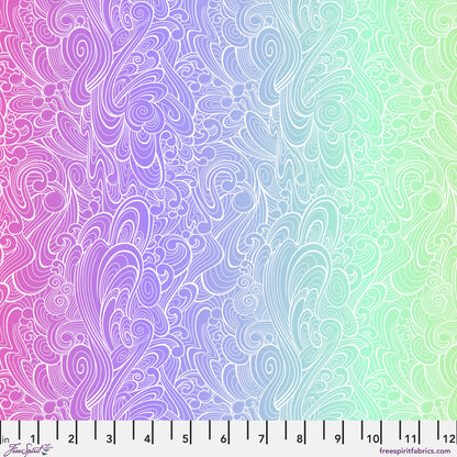 Jelly Roll Quilt Fabric | Tula Pink Coral Reef | 2 1/2" Strips | 40 Pieces