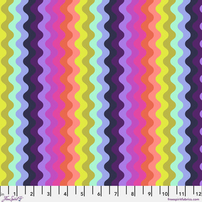 Jelly Roll Quilt Fabric | Tula Pink Coral Reef | 2 1/2" Strips | 40 Pieces