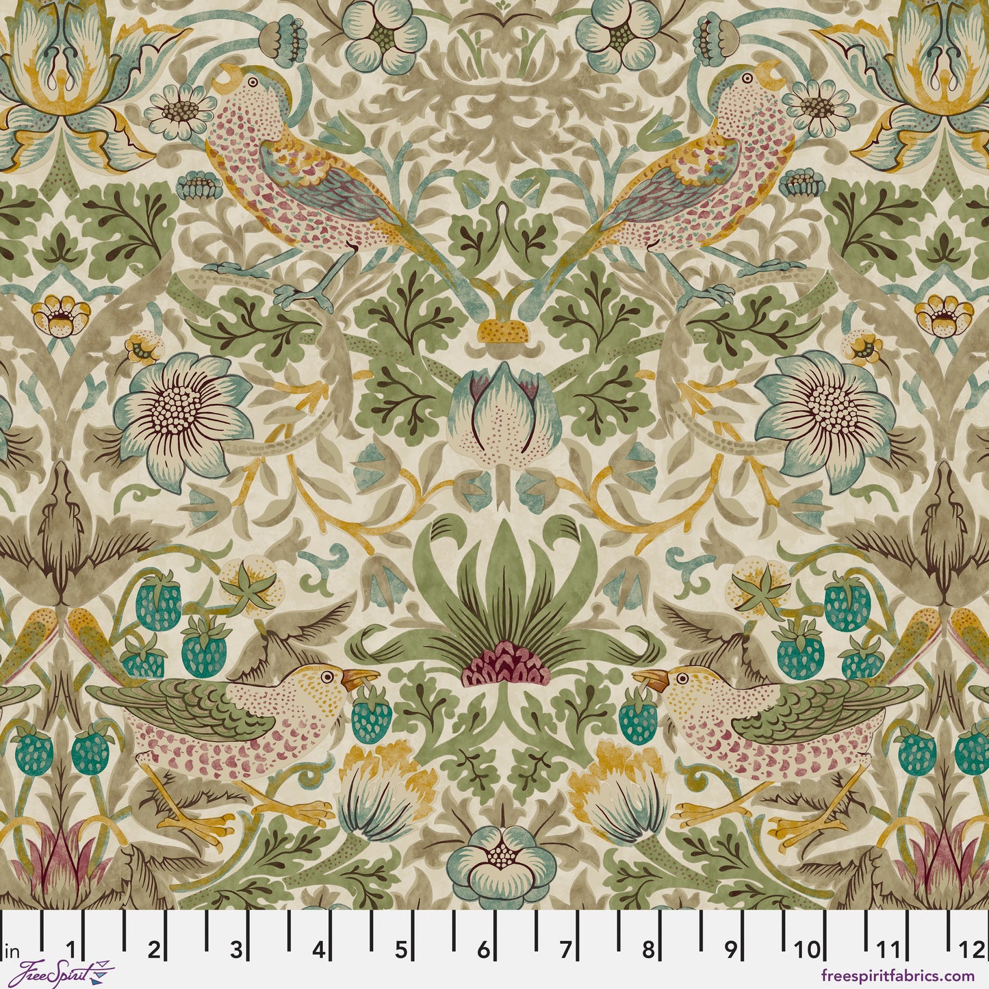 Fat Quarter Bundle Quilt Fabric | Free Spirit Morris & Co Lodden Collection | 20 Pieces
