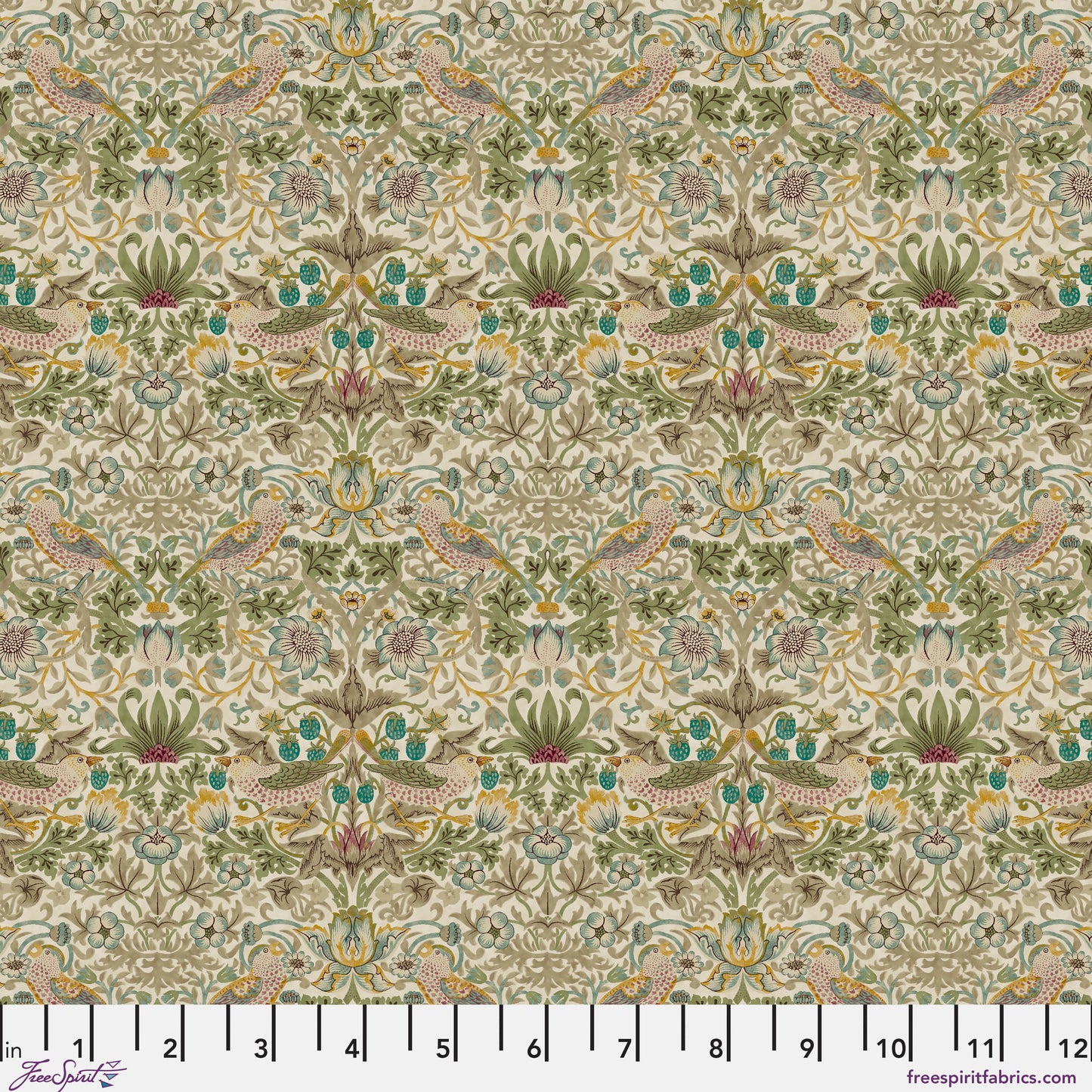Fat Quarter Bundle Quilt Fabric | Free Spirit Morris & Co Lodden Collection | 20 Pieces