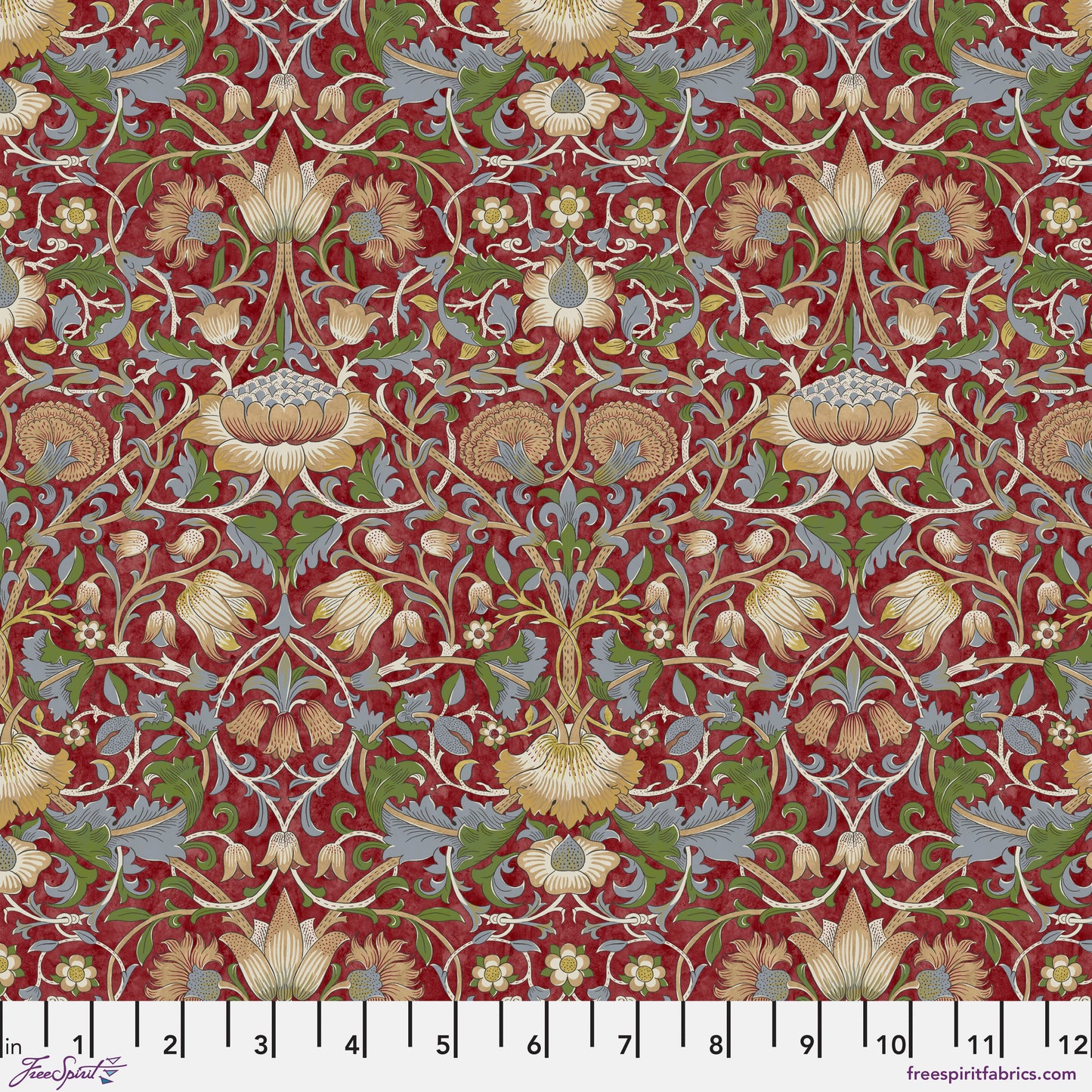 Fat Quarter Bundle Quilt Fabric | Free Spirit Morris & Co Lodden Collection | 20 Pieces