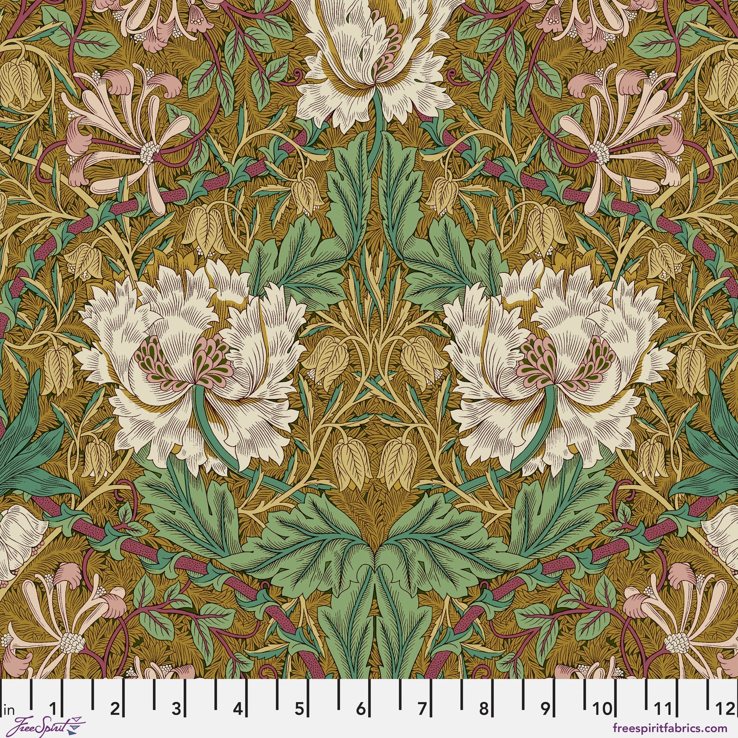 Fat Quarter Bundle Quilt Fabric | Free Spirit Morris & Co Lodden Collection | 20 Pieces