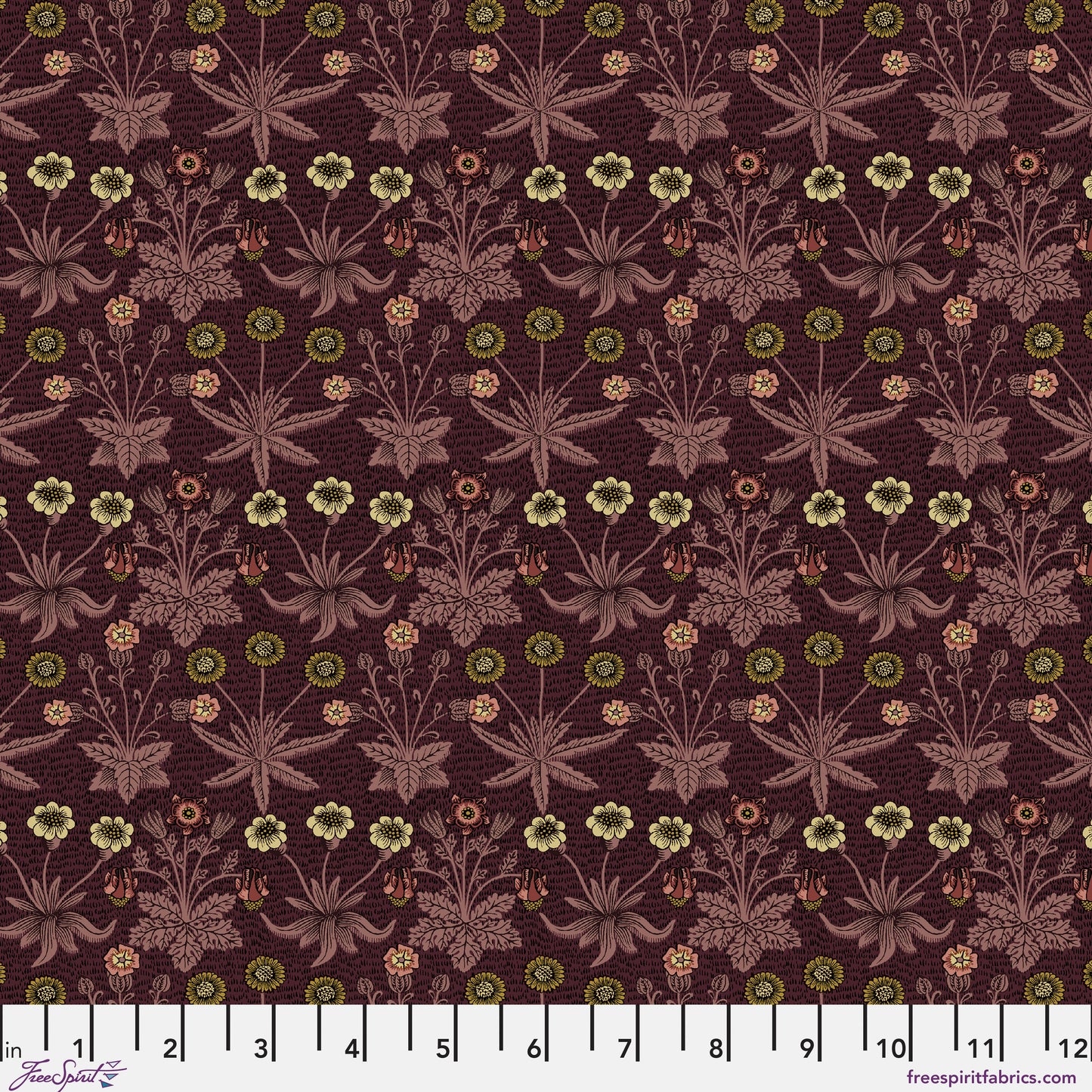 Fat Quarter Bundle Quilt Fabric | Free Spirit Morris & Co Lodden Collection | 20 Pieces