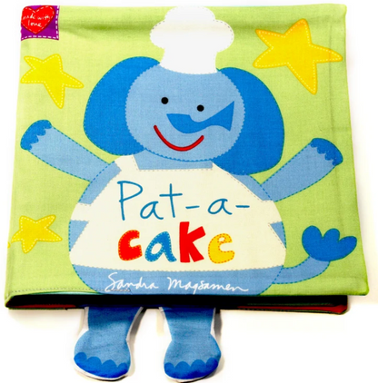 PAT-A-CAKE Huggable and Loveable Fabric Book Panel by Sandra Magsamen for Studio E Fabrics