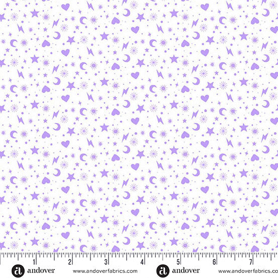 Jelly Roll Quilt Fabric | Andover Perfect Day Collection | 2 1/2" Strips | 40 Pieces