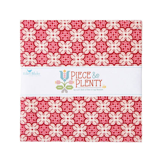 Precut Fabric Layer Cake Piece and Plenty by Lori Holt for Riley Blake Designs - 10" Fabric Squares