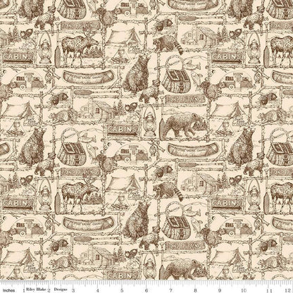Precut Fabric Fat Quarter Pack Pine Grove Collection by the RBD Designers for Riley Blake Designs - 24 Fat Quarters