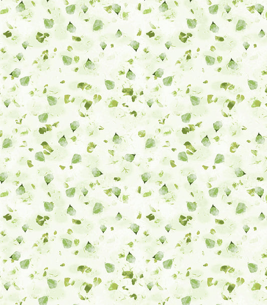 43-44" Wide Potpourri Petals Light Green Quilt Fabric Designed by Greta Lynn for Kanvas Studio and Benartex - Sold by the Yard