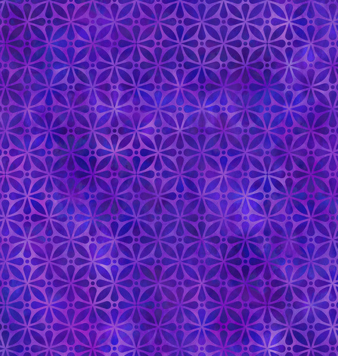 Purple Circles Blender | In The Beginning Prism II Collection | 100% Cotton Quilting Fabric