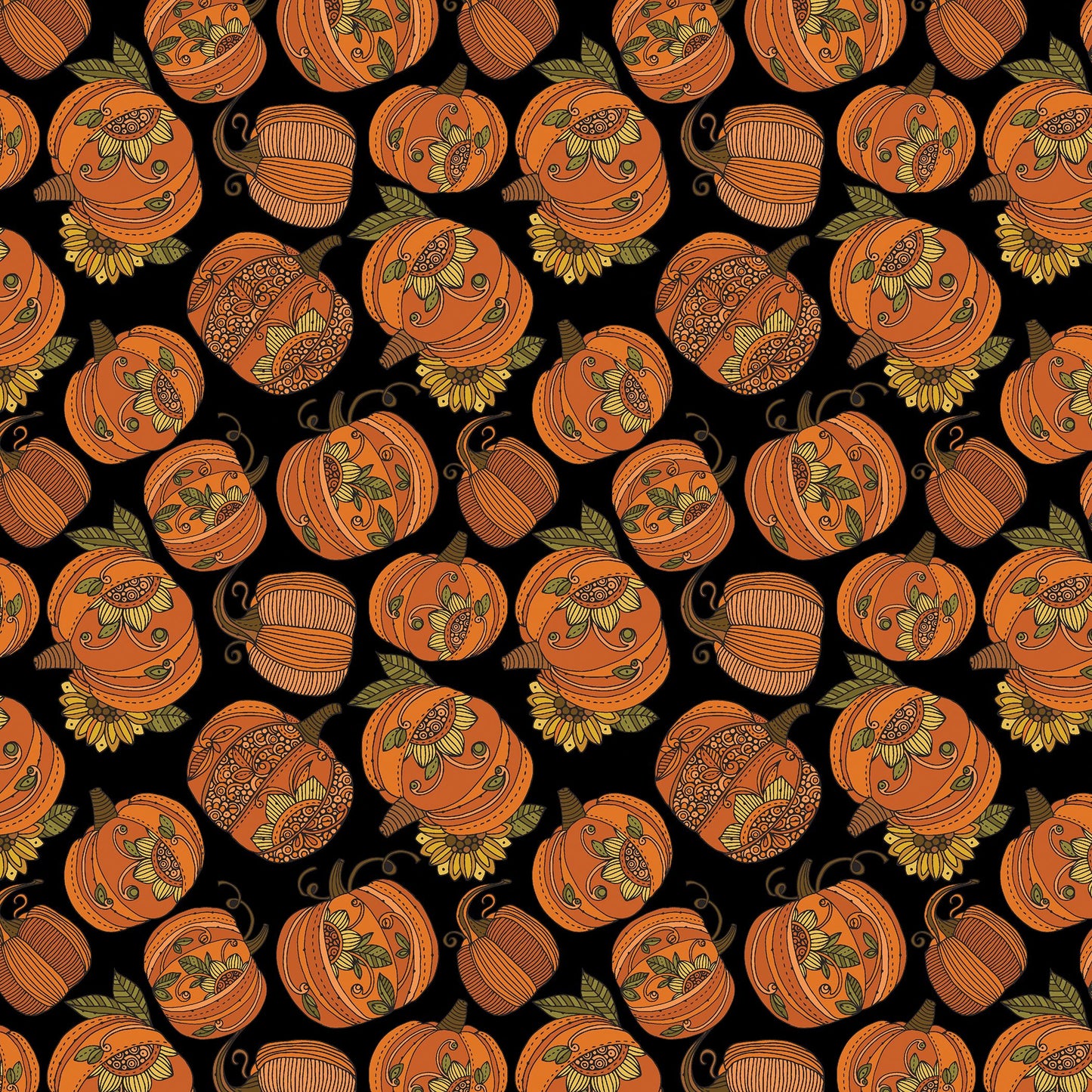 Benartex Fabric Design Roll PUMPKIN AND SPICE Strip-Pies by Valentina Harper - 2 1/2" Fabric Strip Set