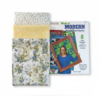 3 Yard Quilt Kit | Make it Modern With 3-Yard Quilts Book | 3 Yards of Coordinating Fabric