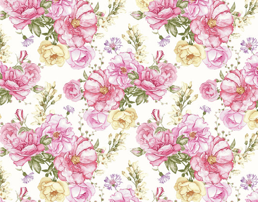 43-44" Wide ROSELAND ROSE Floral Quilt Fabric from Judy's Bloom Collection by Eleanor Burns for Benartex - Sold by the Yard