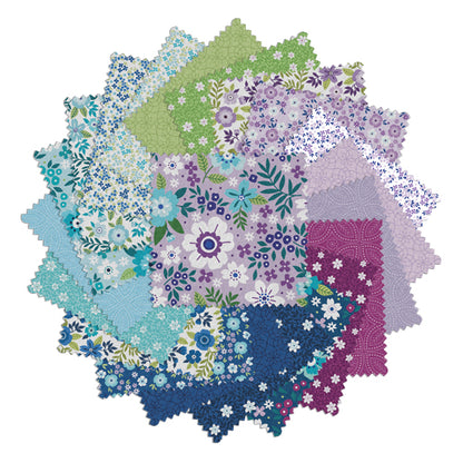 Benartex Seaside Garden 5" Charm Pack | 42 Pieces