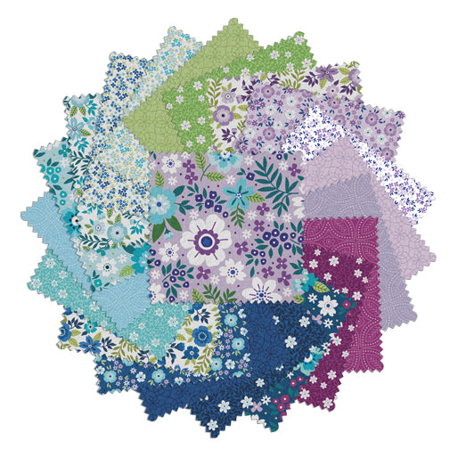 Benartex Seaside Garden 5" Charm Pack | 42 Pieces