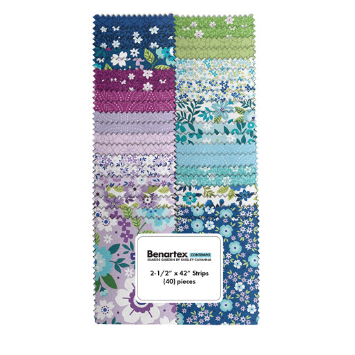 Jelly Roll Quilt Fabric | Seaside Garden | 40 Pieces