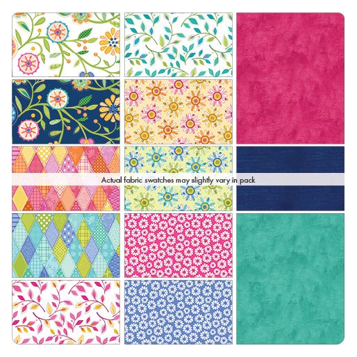 Fabric Layer Cake Serendipity by Jessica Flick for Benartex Contempo - 10" Squares