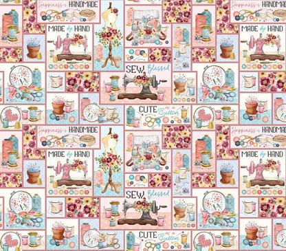 Fabric Design Roll SEW IN LOVE Strip-Pies by Nicole Decamp for Kanvas Studio and Benartex - 2 1/2" Wide Fabric Strip Set - Quilt Fabric