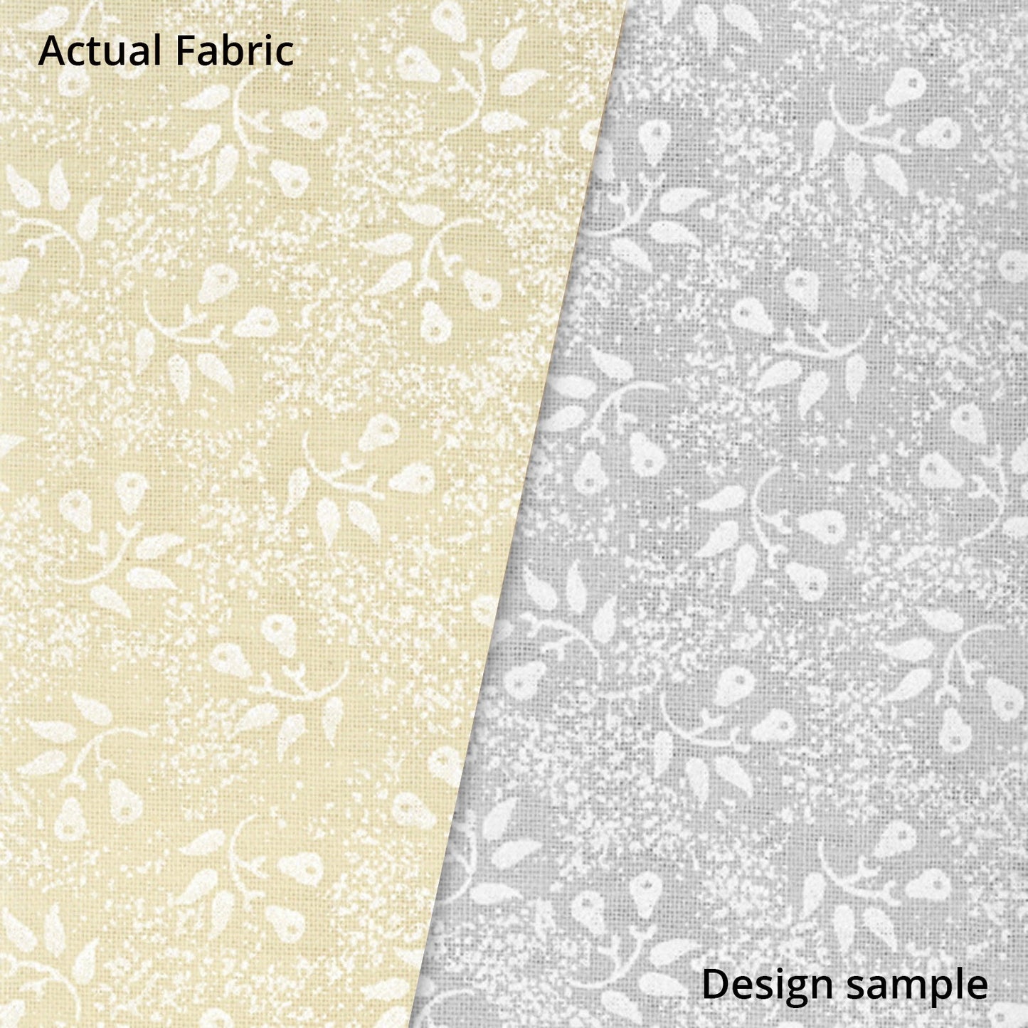 Ecru Quilting Fabric - Small Floral Circle Background Fabric - Sold by the Yard