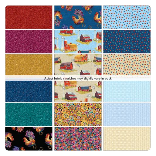 Fabric Design Roll SOMETHING to CROW ABOUT by David Galchutt Strip-Pies by Benartex - 2 1/2" Wide Strips - Quilt Fabric