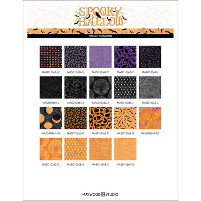 2 1/2" Fabric Design Roll - SPOOKY HALLOW by Maywood Studio