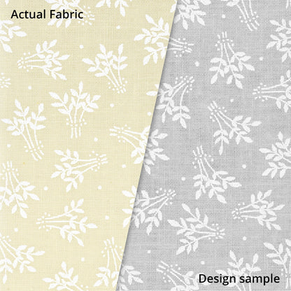 Ecru Quilting Fabric - Sprigs Background Fabric - Sold by the Yard