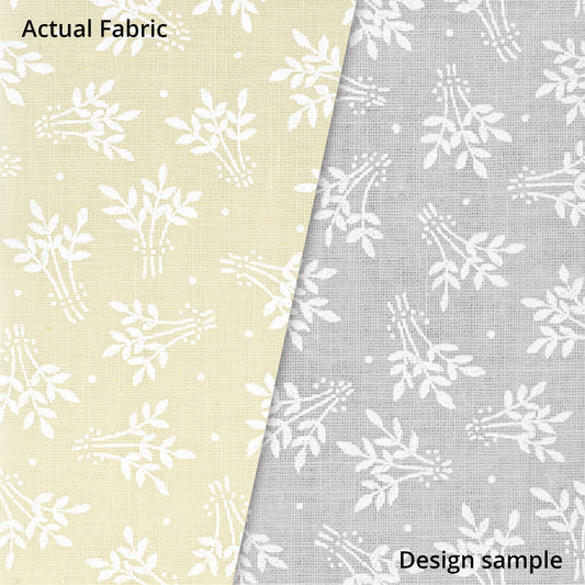 Ecru Quilting Fabric - Sprigs Background Fabric - Sold by the Yard