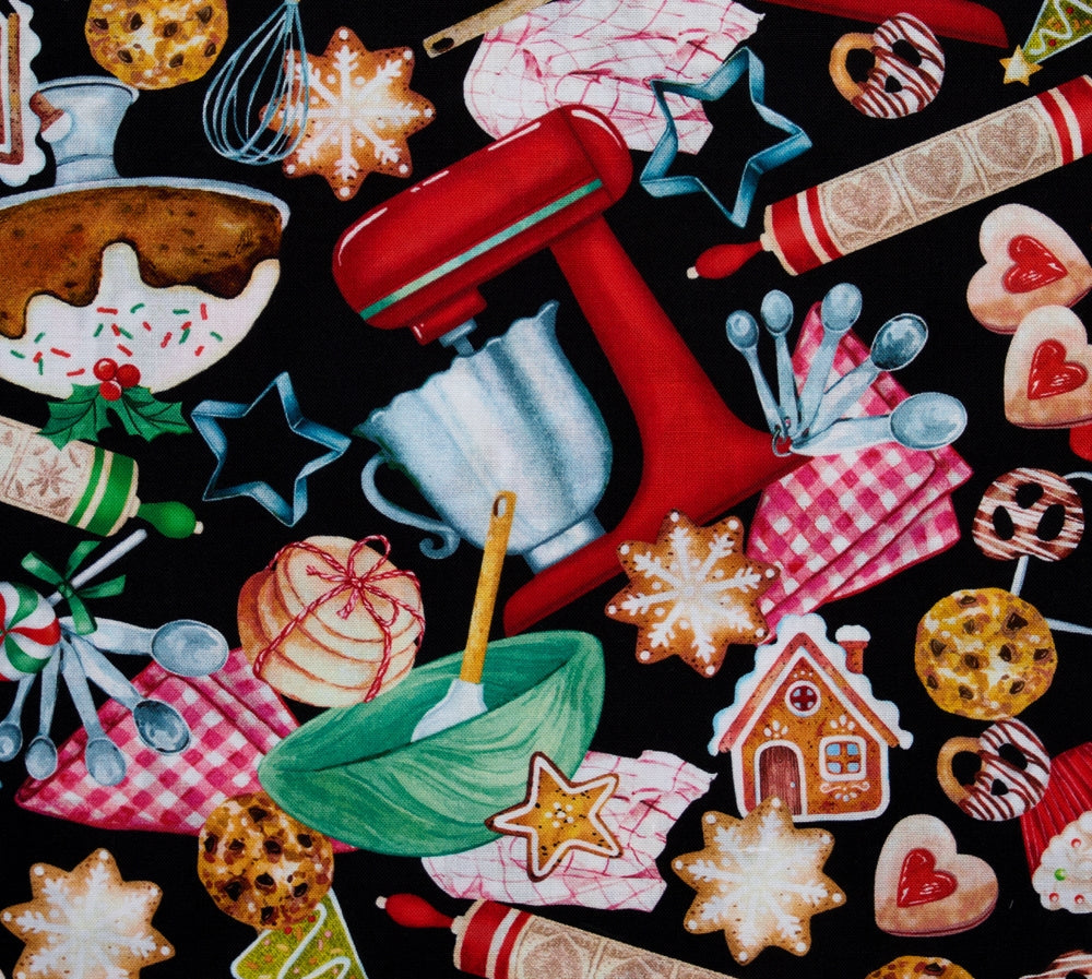 Fat Quarter Bundle Quilting Fabric Sugar and Spice by Nicole Decamp - 14 Christmas Fat Quarters