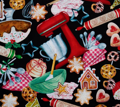 Fat Quarter Bundle Quilting Fabric Sugar and Spice by Nicole Decamp - 14 Christmas Fat Quarters