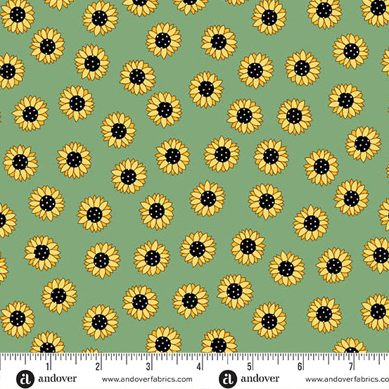 Precut Fabric Layer Cake Sunny Honey Collection by Amy Latta for Andover Fabrics - 10" Squares