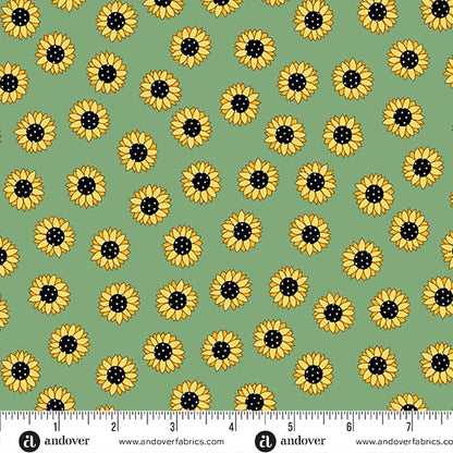Precut Fabric Layer Cake Sunny Honey Collection by Amy Latta for Andover Fabrics - 10" Squares