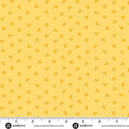 Precut Fabric Layer Cake Sunny Honey Collection by Amy Latta for Andover Fabrics - 10" Squares