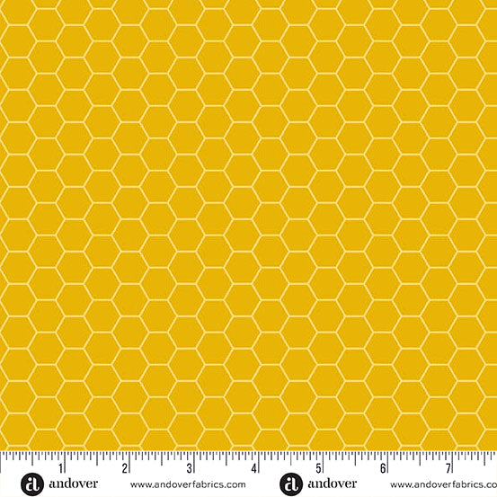 Precut Fabric Layer Cake Sunny Honey Collection by Amy Latta for Andover Fabrics - 10" Squares