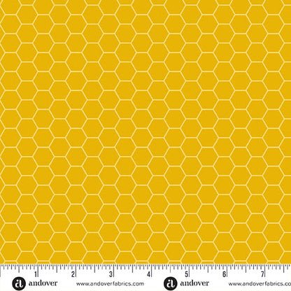 Precut Fabric Layer Cake Sunny Honey Collection by Amy Latta for Andover Fabrics - 10" Squares