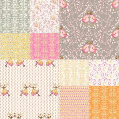 Fabric Fat Quarter Bundle - SWEET BABY (Pink) by RB Studios - 10 Fat Quarters