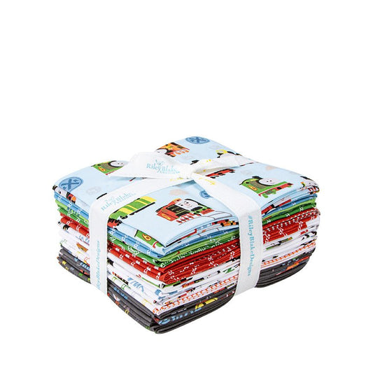 15 Fabric Fat Quarter Bundle - Thomas and Friends Sodor Railway Collection for Riley Blake Designs